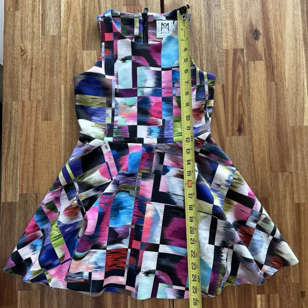 Milly Minis GIRLS dress Size 8 Years Abstract Print Multicolor Party‎